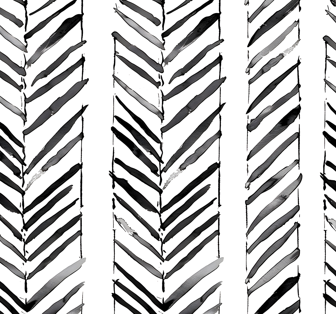 Covor vinil studiu design geometric alb-negru - TenStickers