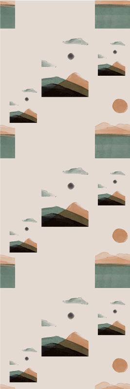 Covor vinil studiu muntii abstracti - TenStickers