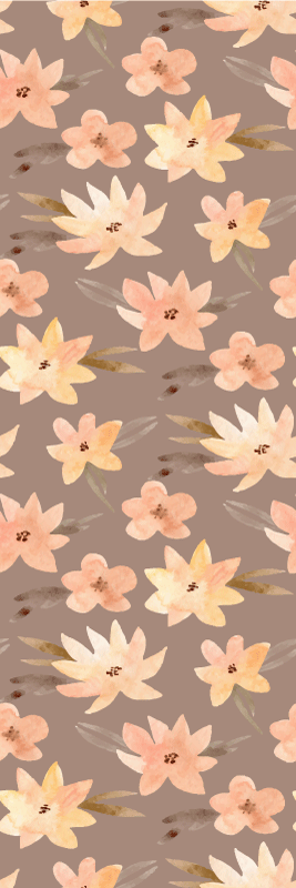 Covor vinil dormitor flori pastel aquarella - TenStickers