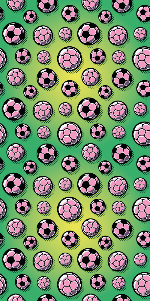Covor vinil dormitor fundal gradient teren fotbal - TenStickers