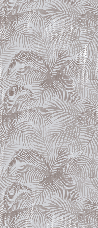 Covor vinil dormitor gri elegant botanic anii '80 - TenStickers