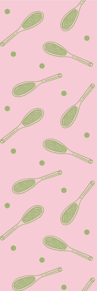 Covor vinil dormitor design rachete de tenis fără cusături - TenStickers