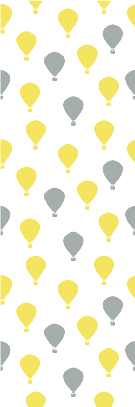 Covor vinil dormitor balon cu aer pantone - TenStickers
