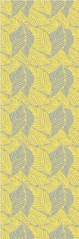 Covor vinil dormitor frunze tropicale pantone - TenStickers