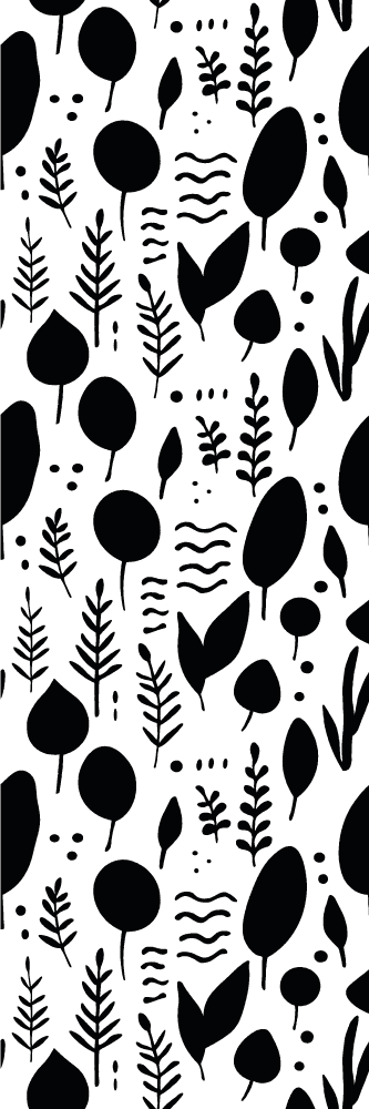 Covor vinil dormitor imagini naturale alb-negru - TenStickers