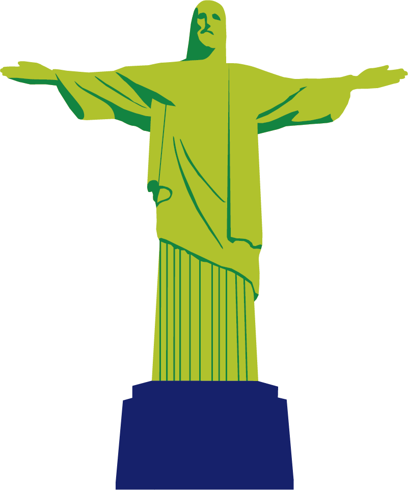 Covor vinil dormitor cristo redentor - TenStickers