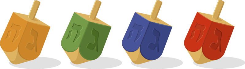 Covor vinil dormitor cu motiv dreidel - TenStickers