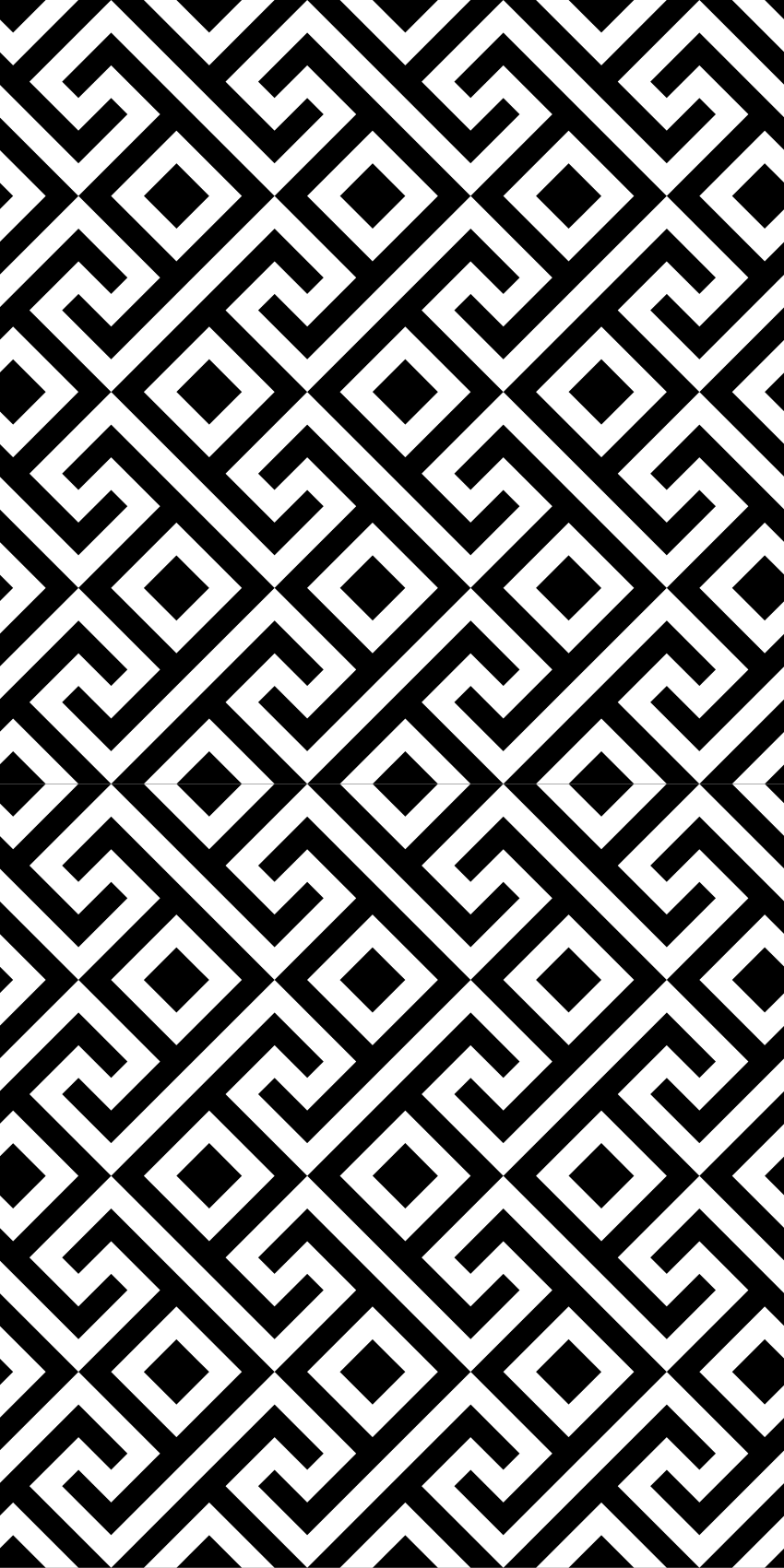 Covor de vinil scandinav cu model geometric alb-negru - TenStickers