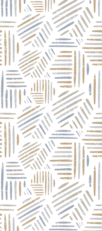 Covor de vinil scandinav linii pastelate în trei seturi - TenStickers