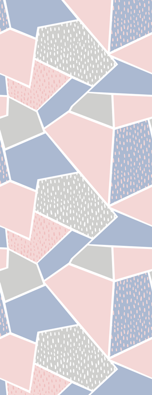 Covor de vinil scandinav pasteluri geometrice nordice - TenStickers
