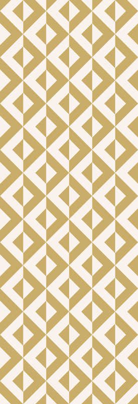 Covor de vinil scandinav geometric muștar - TenStickers