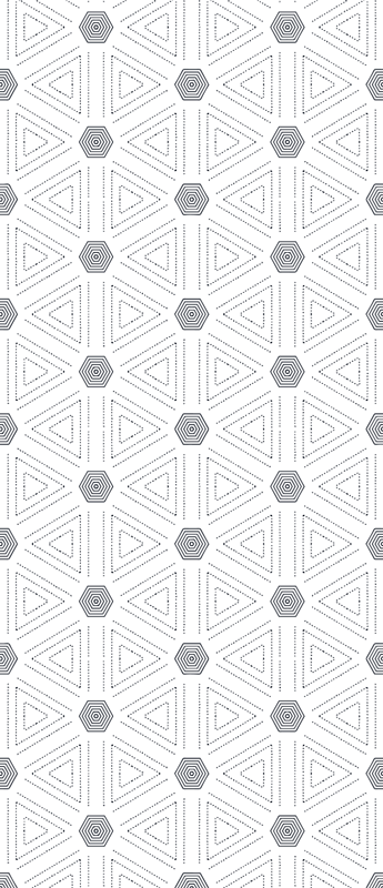 Covor de vinil scandinav cu triunghiuri geometrice nordice - TenStickers