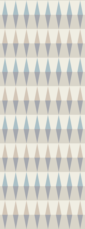 Covor de vinil scandinav cer albastru geometric - TenStickers