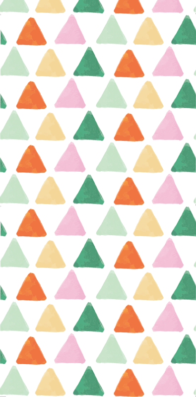 Covor de vinil scandinav cu model triunghiuri pastelate - TenStickers