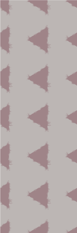 Covor de vinil scandinav cu model geometric triunghiuri bej - TenStickers