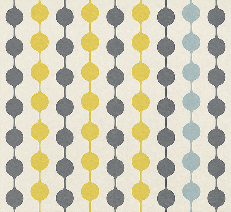 Covor de vinil scandinav cu cercuri colorate suspendate - TenStickers