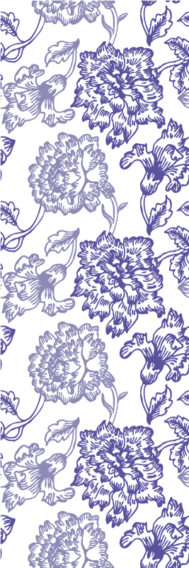 Covor vinil cu aspect de natura model floral mov moale - TenStickers