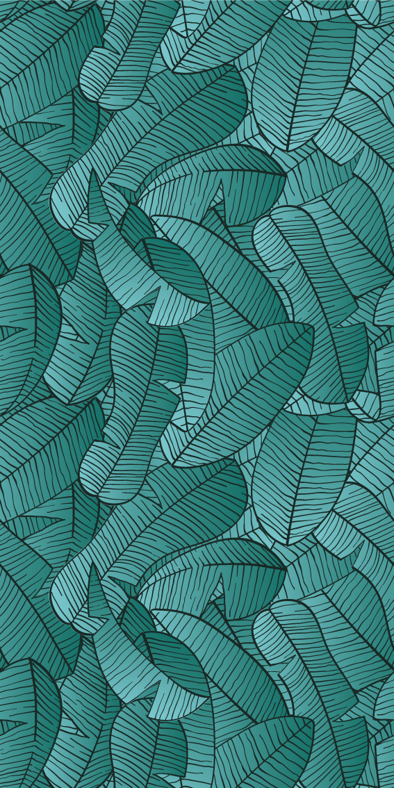 Covor vinil cu aspect de natura model palmier verde - TenStickers