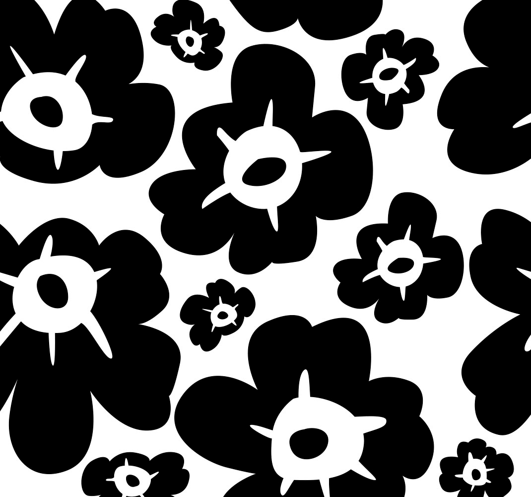 Covor vinil cu aspect de natura mac negru - TenStickers