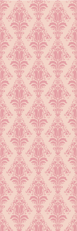 Covor de vinil epocă cu model floral roz provincial - TenStickers