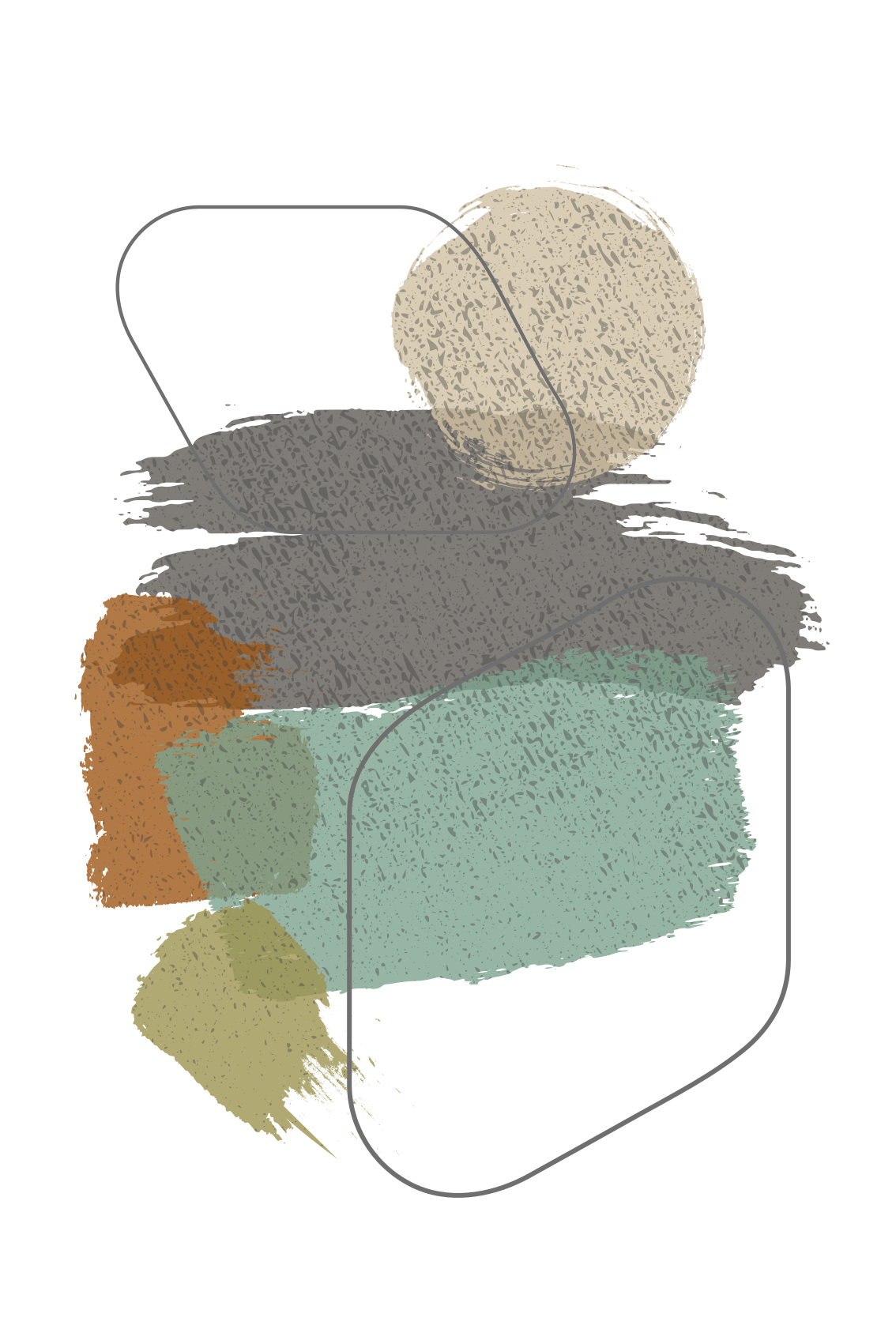 Covor vinil modern pete de culoare - TenStickers