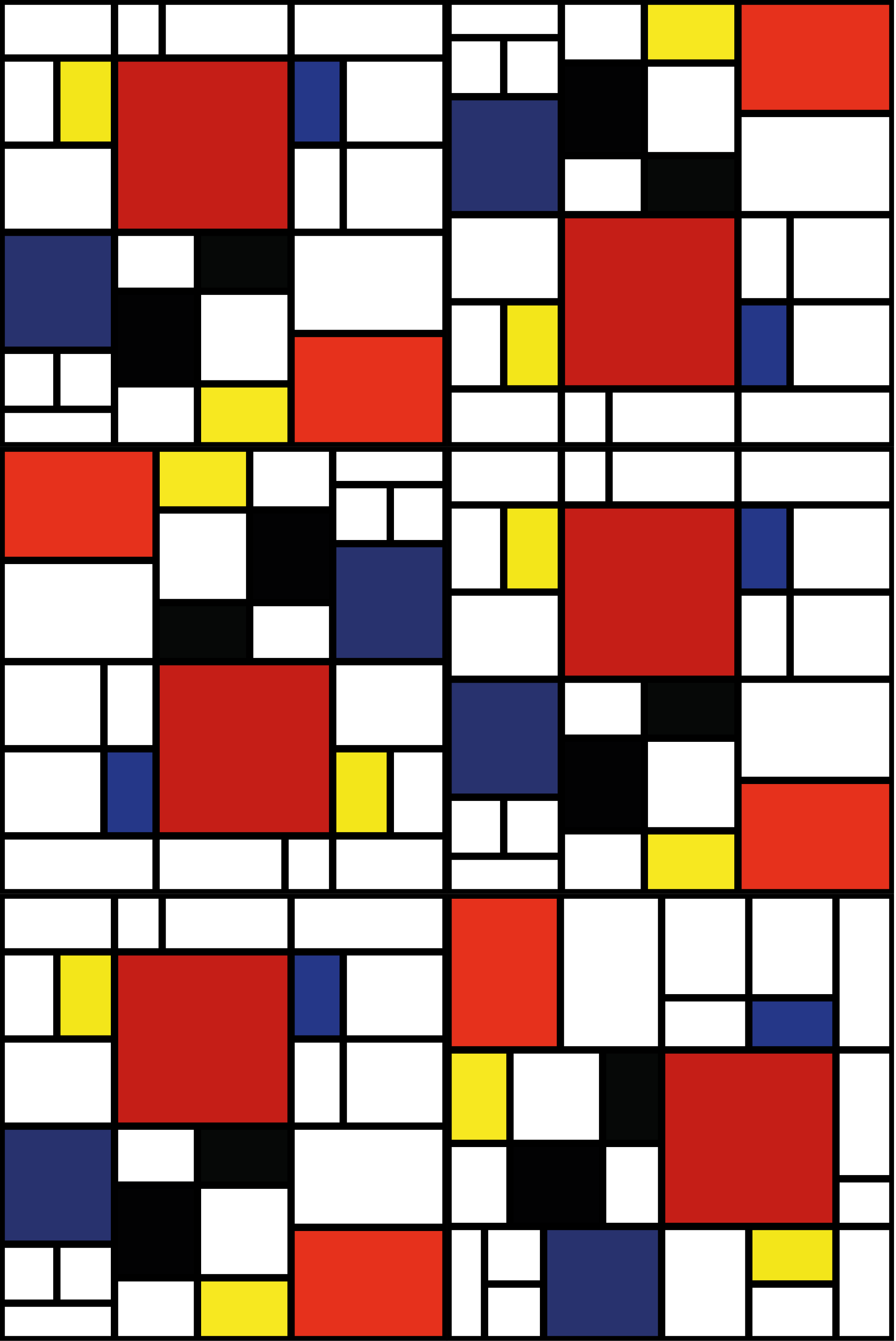 Covor vinil modern blocuri de culoare abstracte - TenStickers