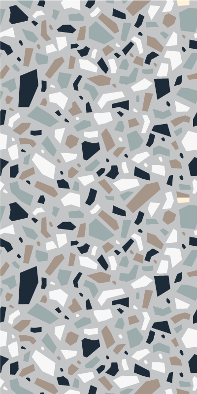 Covor de vinil texturat cu model terrazzo în culori neutre - TenStickers