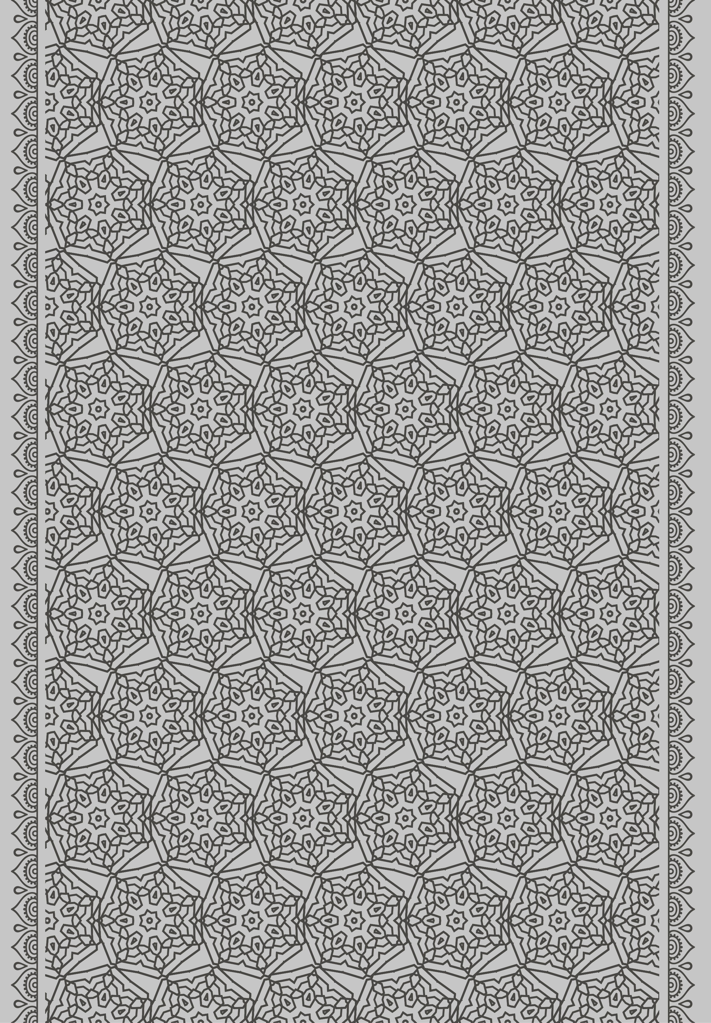 Covor de vinil texturat stil plăci arabe abstracte - TenStickers