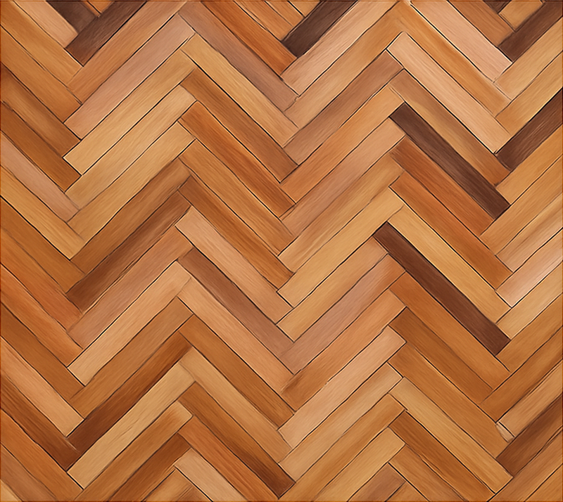 Covor de vinil texturat parchet în zigzag stejar clasic - TenStickers