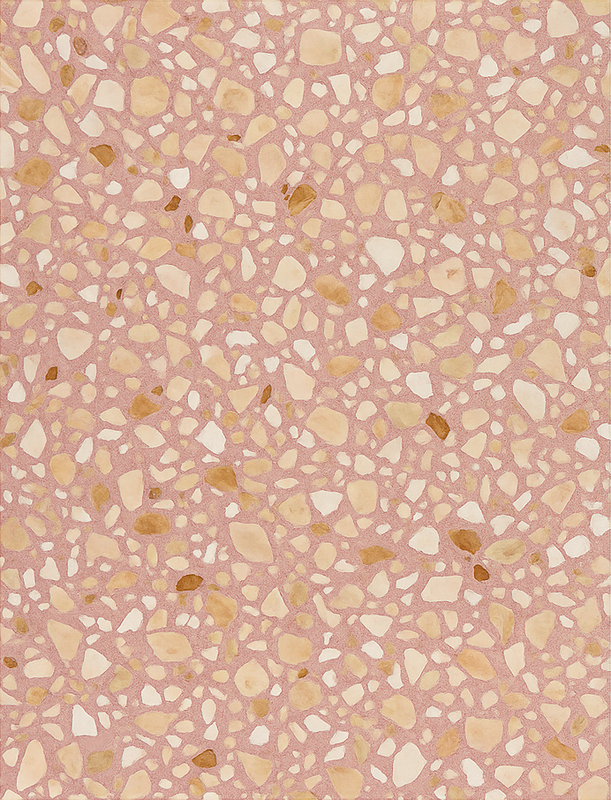 Covor de vinil texturat terrazzo pământ roz - TenStickers