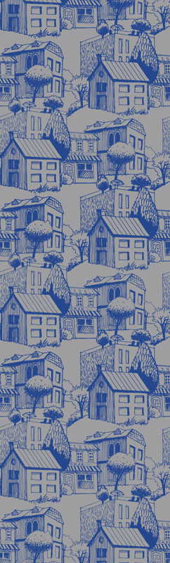 Covor de vinil epocă fațade vintage - TenStickers