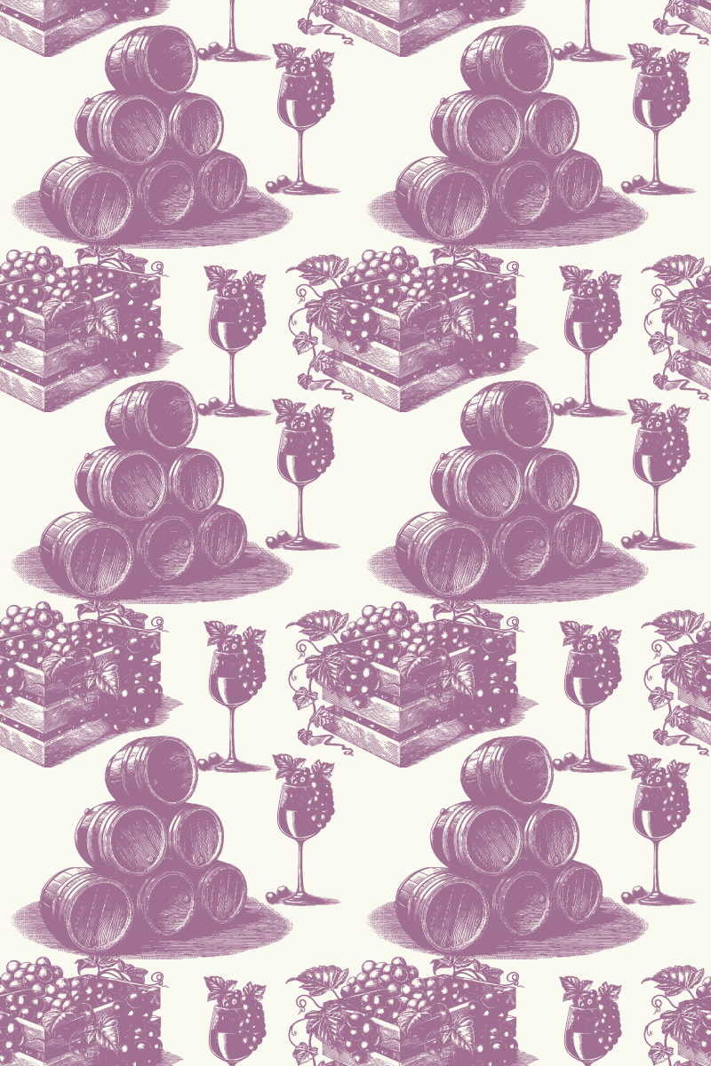 Covor de vinil epocă cu model vintage franțuzesc violet - TenStickers
