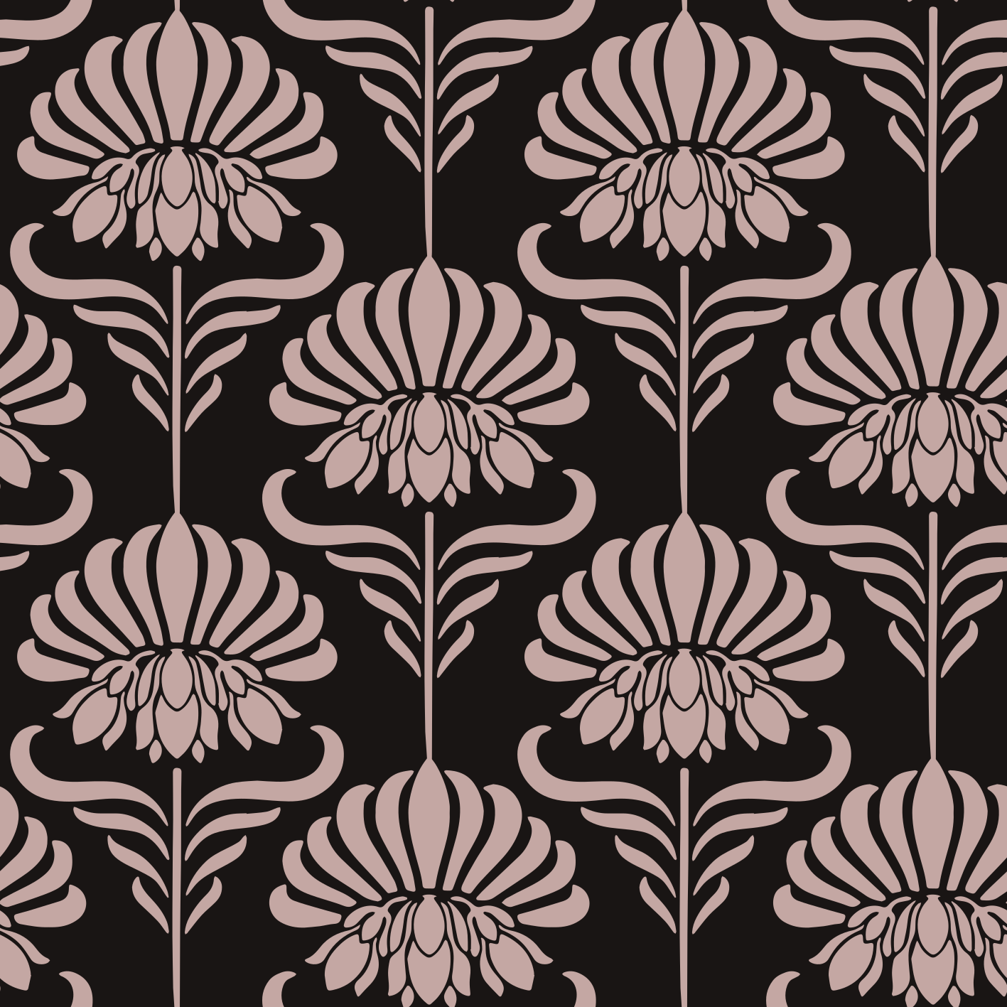 Covor de vinil epocă cu motive art nouveau - TenStickers