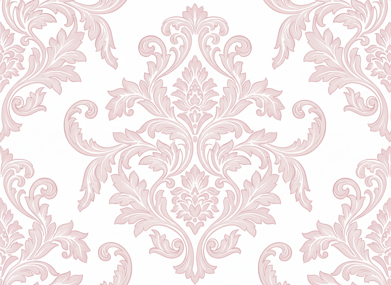 Covor de vinil epocă paisley damasc blush - TenStickers