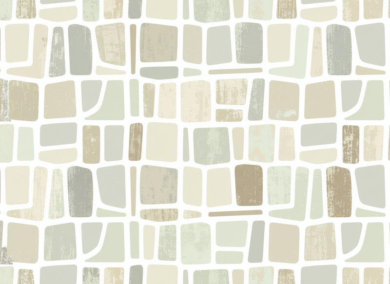 Covor de vinil epocă forme geometrice deschise - TenStickers