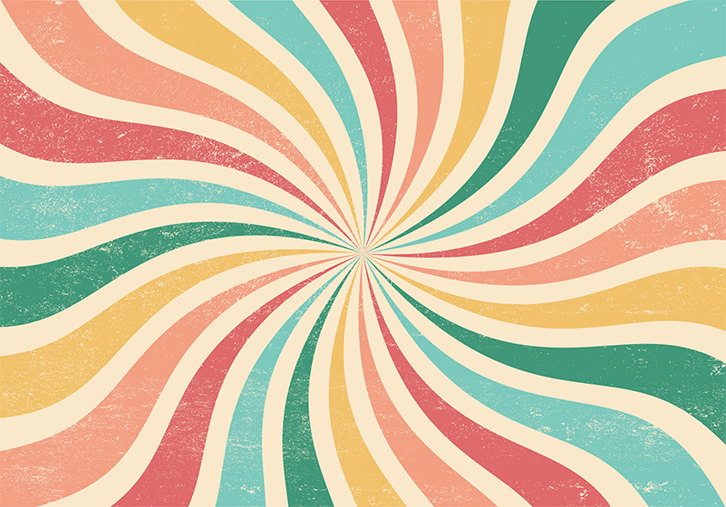 Covor de vinil epocă fundal retro colorat grunge - TenStickers