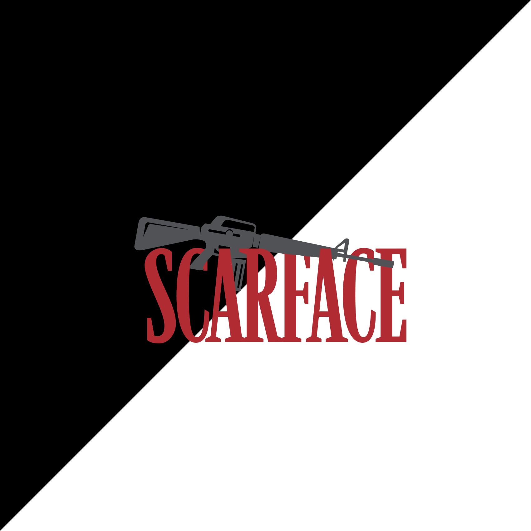 Covoare de vinil cu fraze imagine film scarface cu text - TenStickers