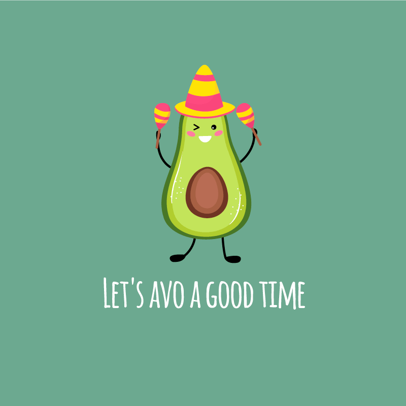 Covoare de vinil cu fraze citate amuzante cu avocado - TenStickers
