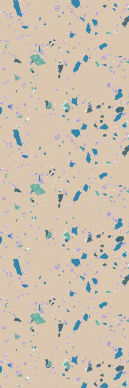 Covor de vinil texturat piatră terrazzo colorată - TenStickers