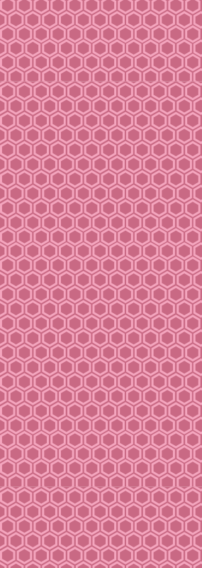 Covor de vinil texturat cu model hexagonal roz - TenStickers