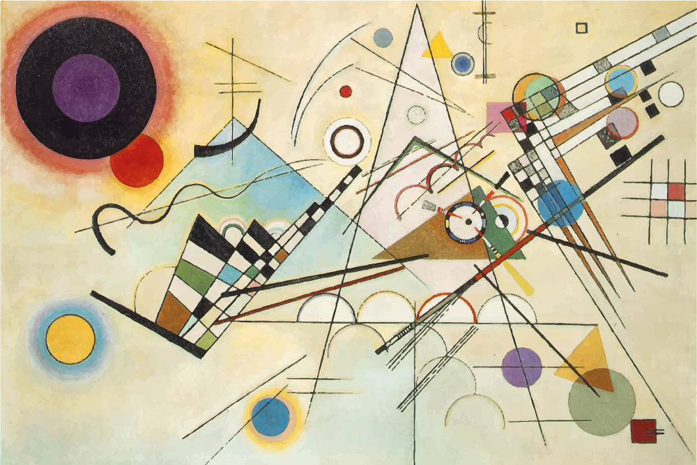 Covor de vinil geometric pictură geometrică uimitoare - TenStickers