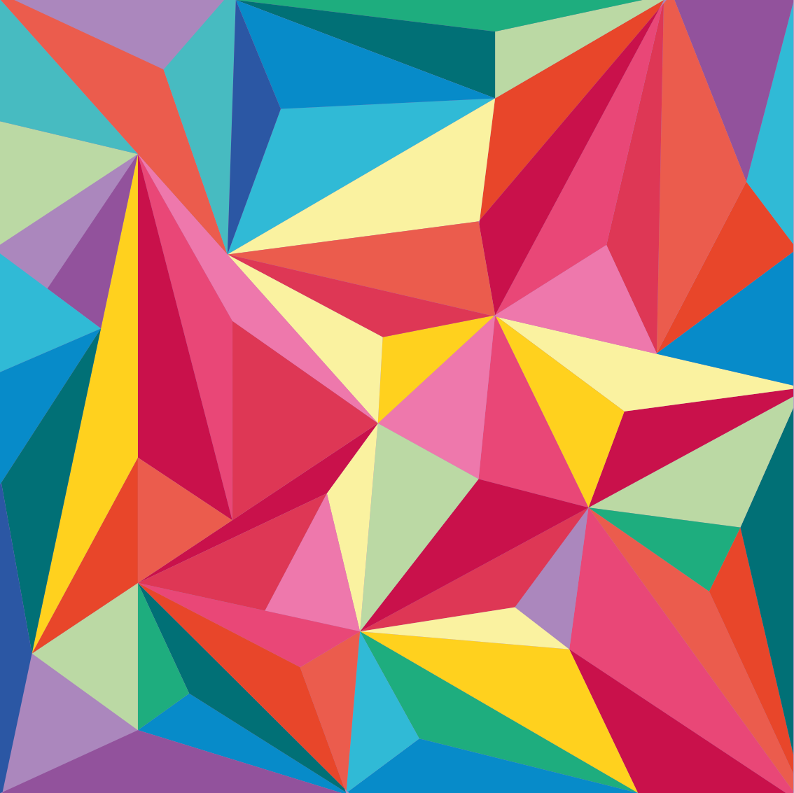 Covor de vinil geometric imagine geometrică multicoloră - TenStickers