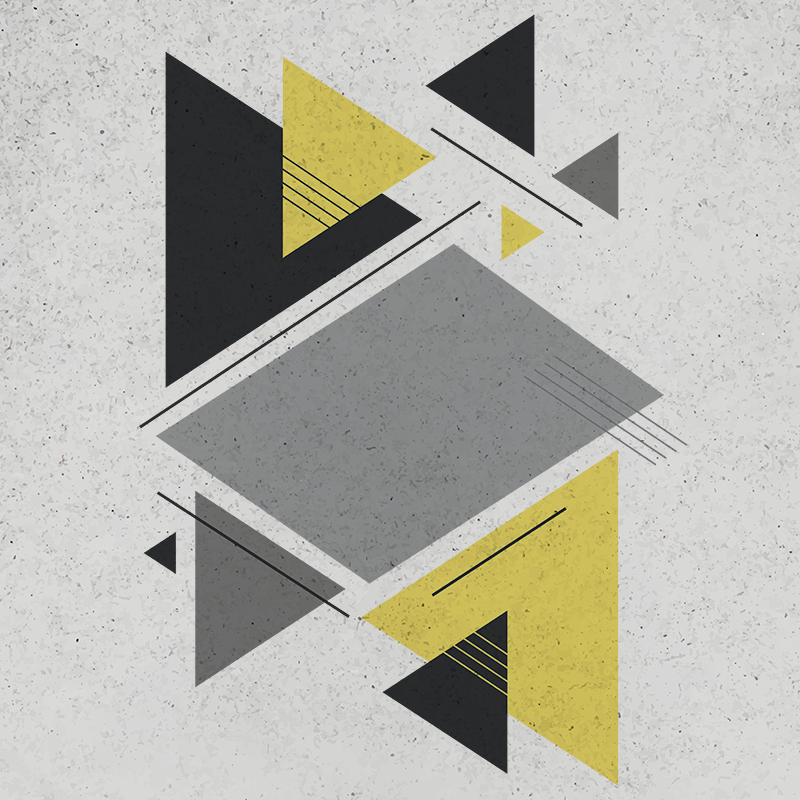 Covor de vinil geometric triunghiuri nordice - TenStickers