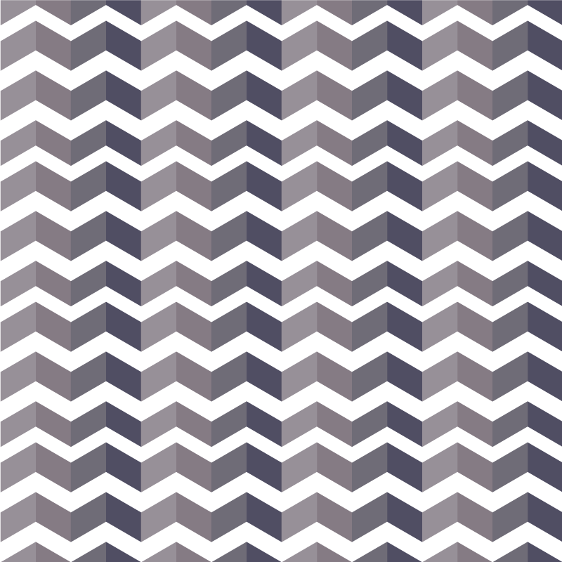 Covor de vinil geometric model zigzag alb-negru - TenStickers