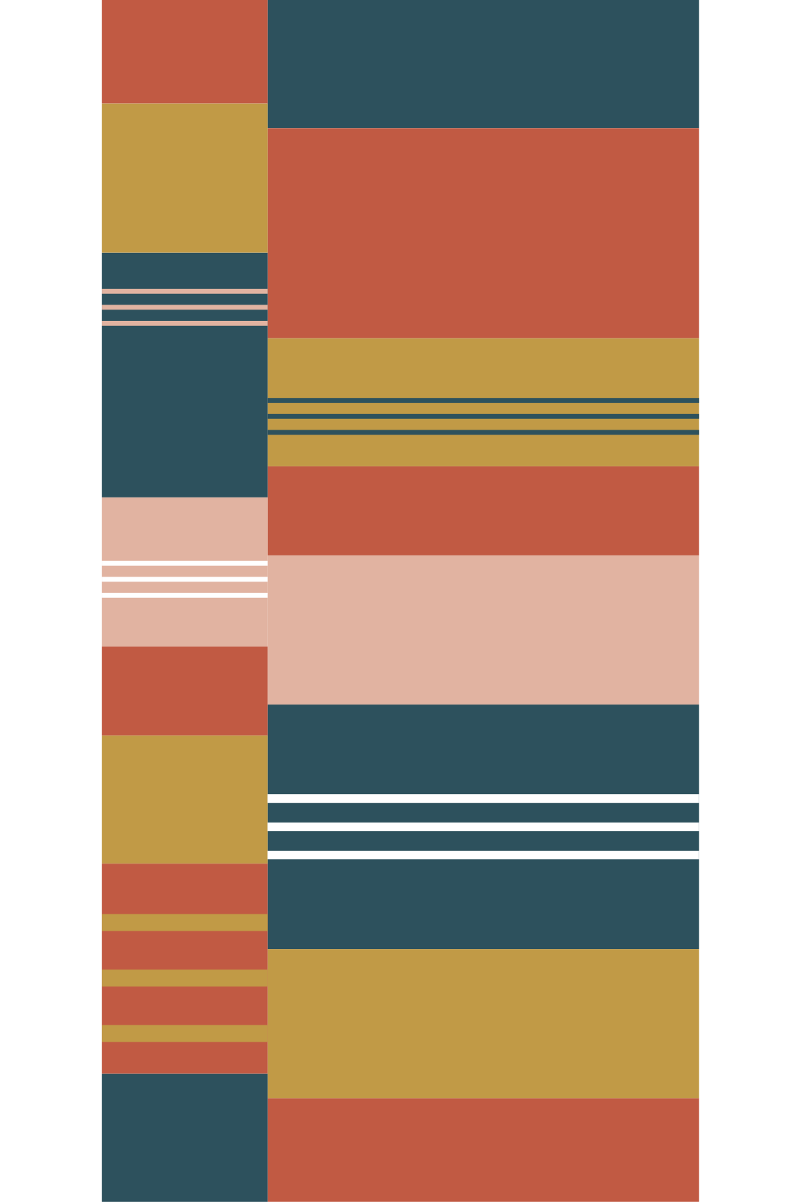 Covor de vinil geometric linii blocate abstracte - TenStickers