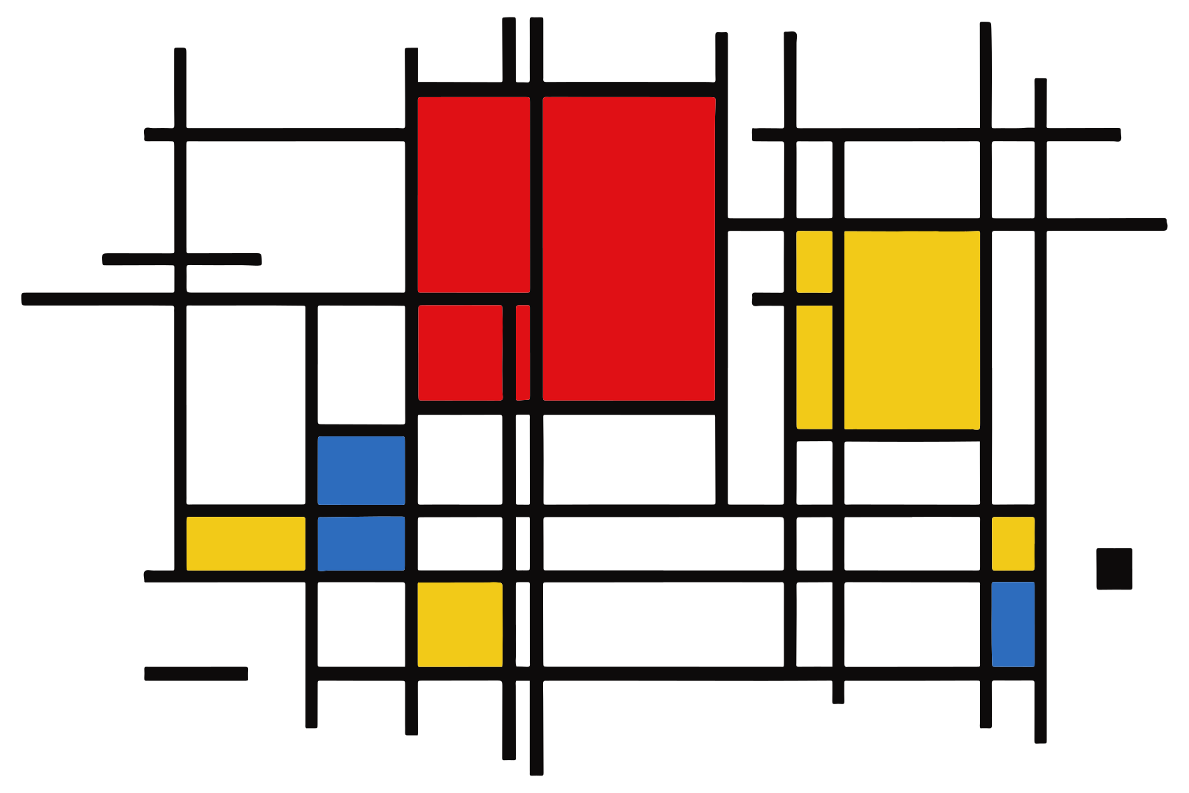 Covor de vinil geometric art cu linii geometrice - TenStickers