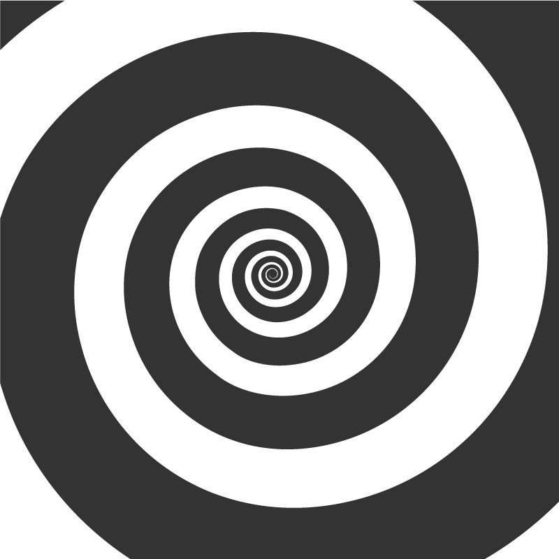 Covor de vinil geometric mișcare spirală - TenStickers