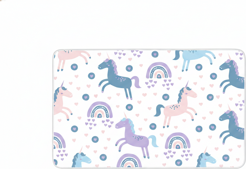 Covor de vinil pentru copii cu unicorni pastelate - TenStickers