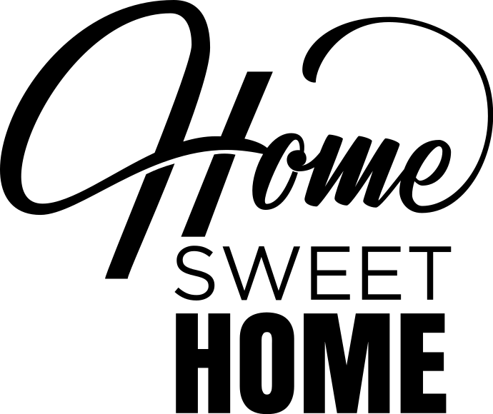 Covor vinil hol intrare stickere minimalist home sweet home - TenStickers