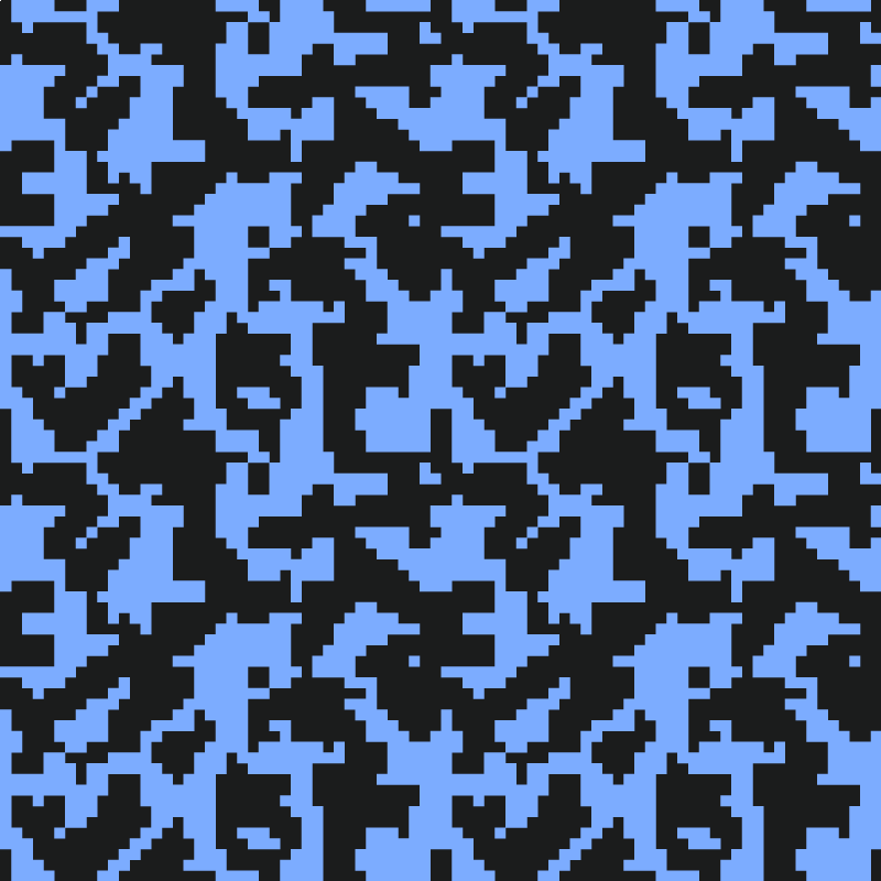 Covor vinil hol intrare abstract albastru deschis și negru - TenStickers